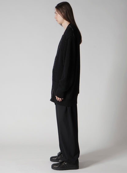 HALF CARDIGAN SLIT DETAIL V NECK CARDIGAN