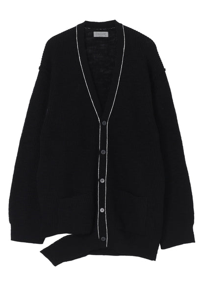 HALF CARDIGAN SLIT DETAIL V NECK CARDIGAN