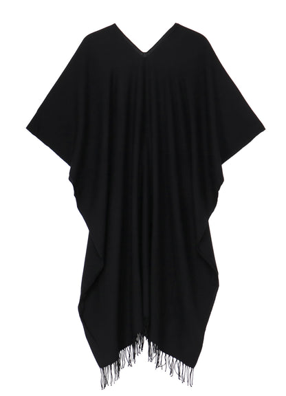 2/48W TWILL WEAVE 2 WAY PONCHO SCARF