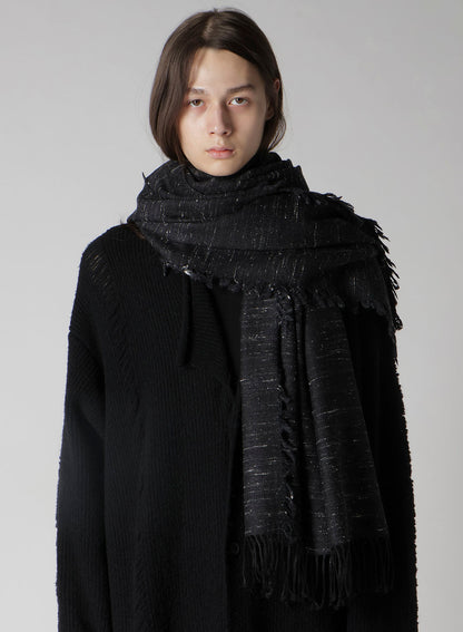 W/DIAMOND JQ YAK WOOL SCARF