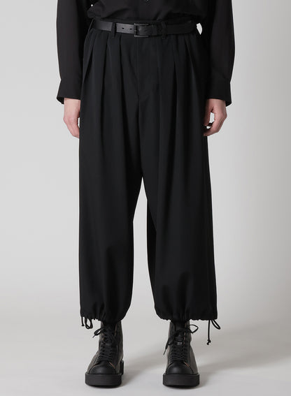 WOOL GABARDINE THIN BALLOON PANTS