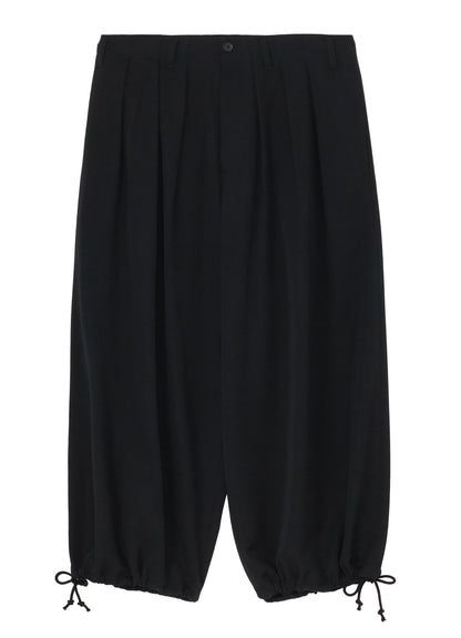 WOOL GABARDINE THIN BALLOON PANTS