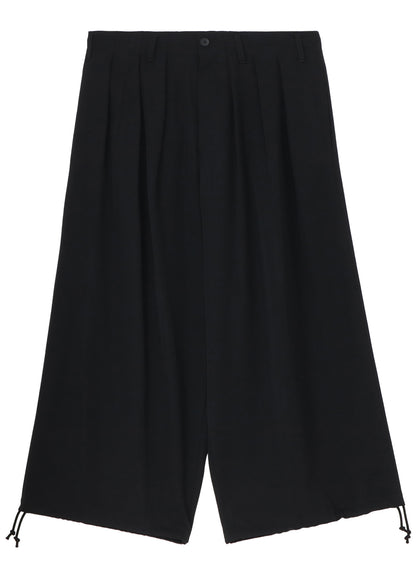 WOOL GABARDINE THIN BALLOON PANTS