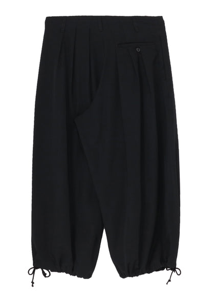 WOOL GABARDINE THIN BALLOON PANTS