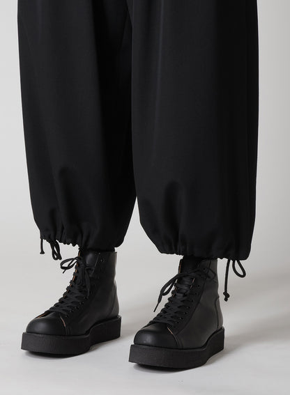 WOOL GABARDINE THIN BALLOON PANTS