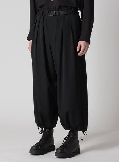 WOOL GABARDINE THIN BALLOON PANTS