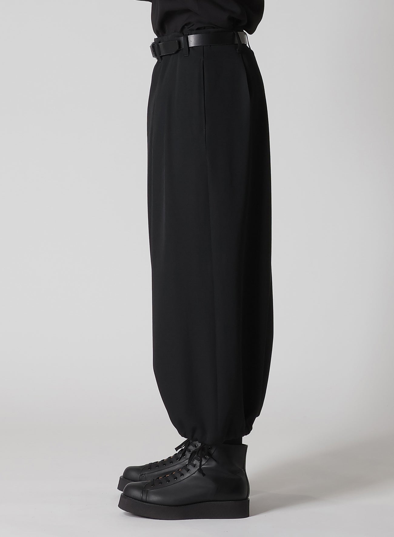 WOOL GABARDINE THIN BALLOON PANTS