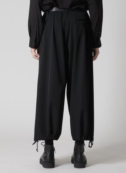 WOOL GABARDINE THIN BALLOON PANTS