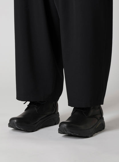WOOL GABARDINE 12 TUCKS PANTS