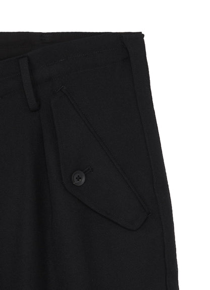 ARMY GABARDINE SIDE TAPE TUCK PANTS