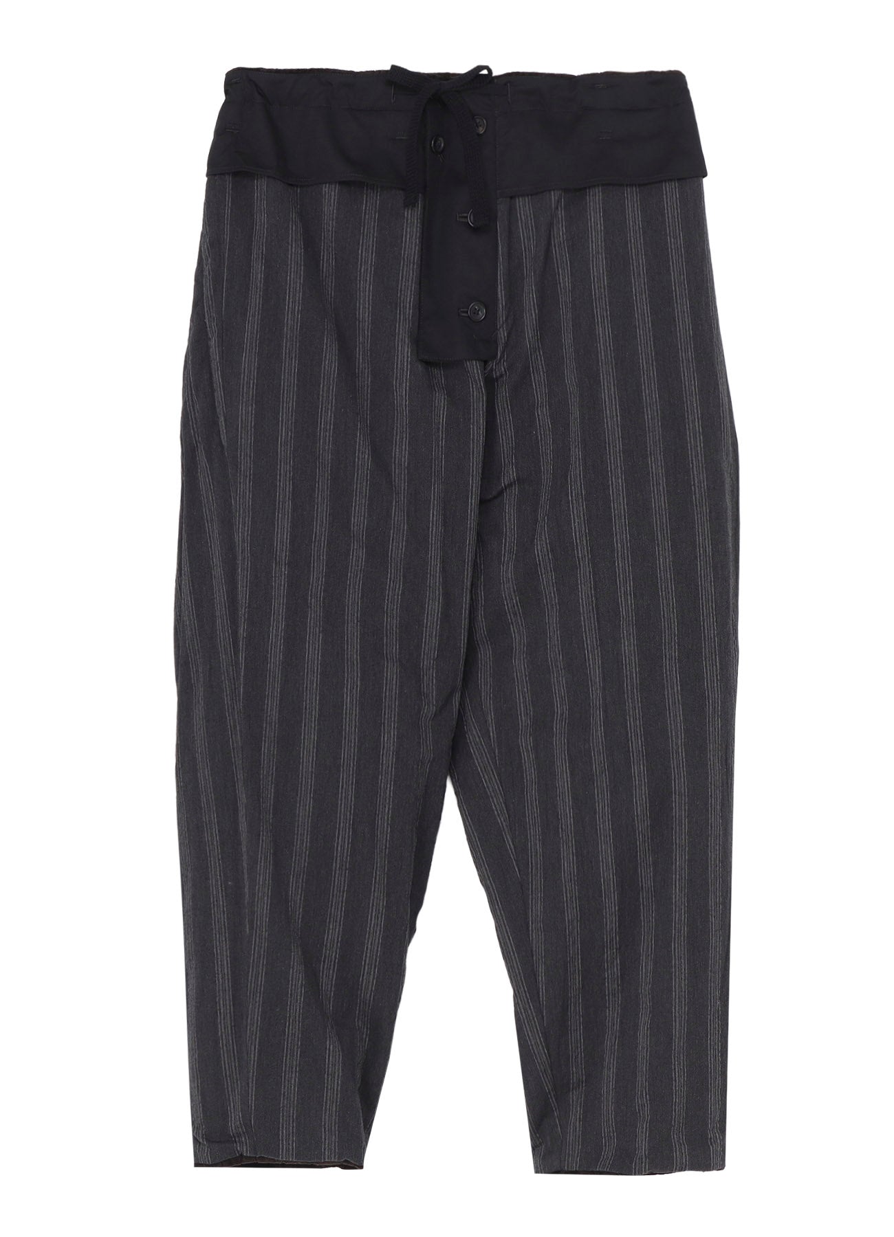 LINEN VELVET OUT POCKET PADDED PANTS