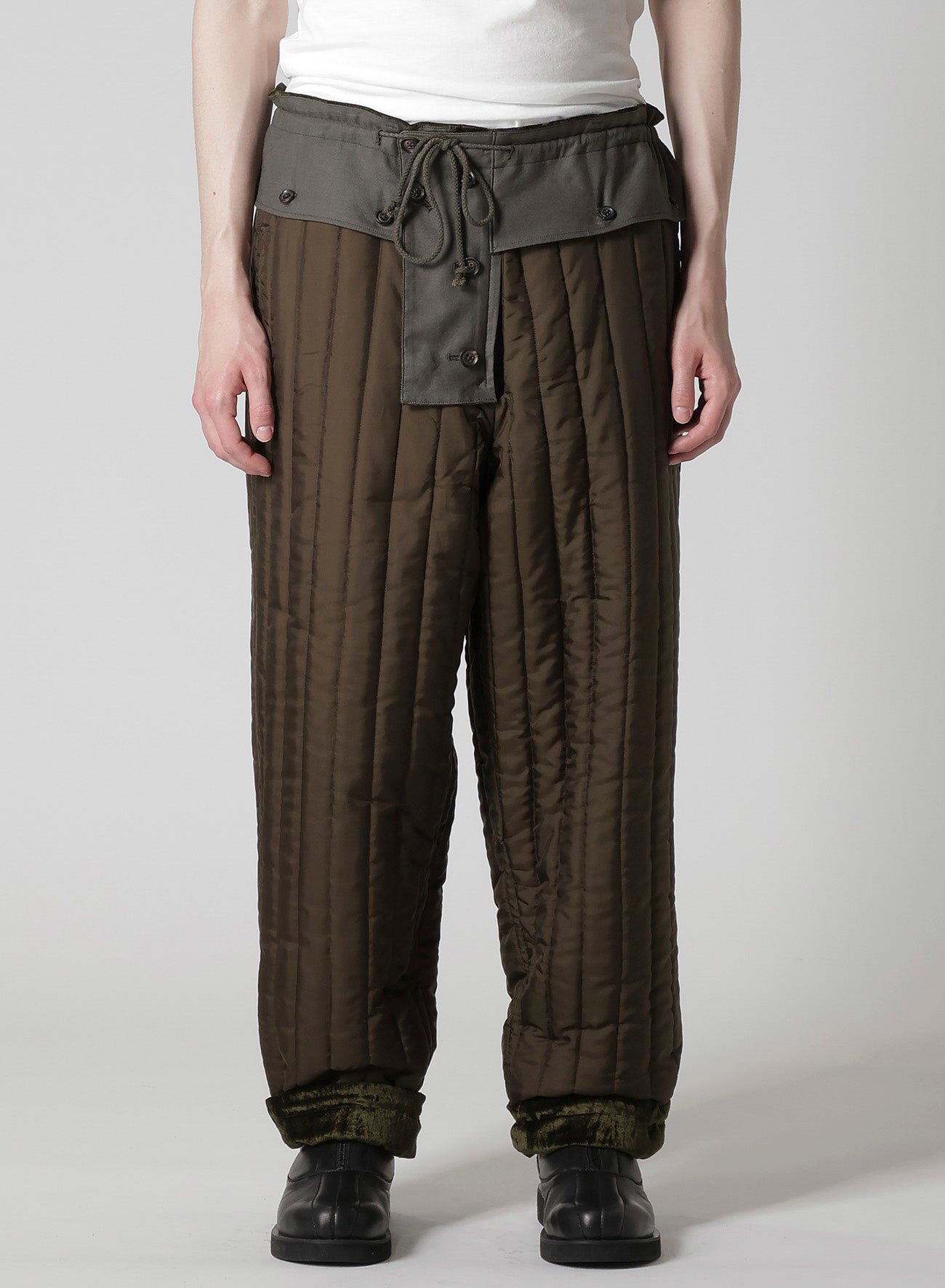 BELL KHAKI HEM STRING PANTS WITH LINER
