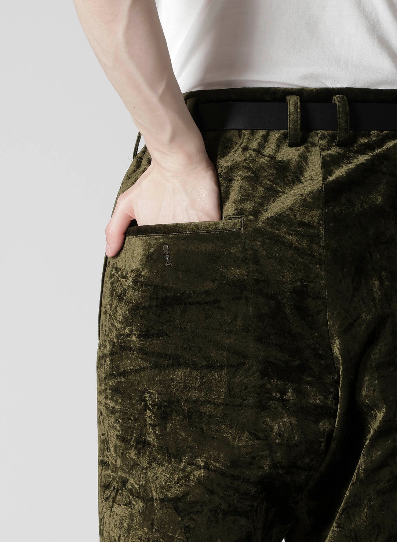 BELL KHAKI HEM STRING PANTS WITH LINER