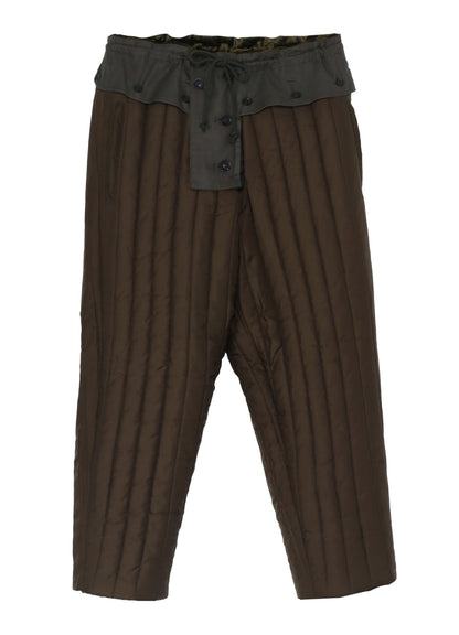 BELL KHAKI HEM STRING PANTS WITH LINER