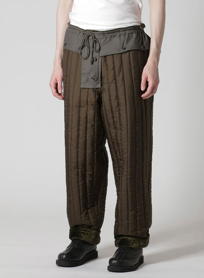 BELL KHAKI HEM STRING PANTS WITH LINER