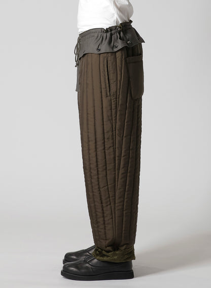 BELL KHAKI HEM STRING PANTS WITH LINER