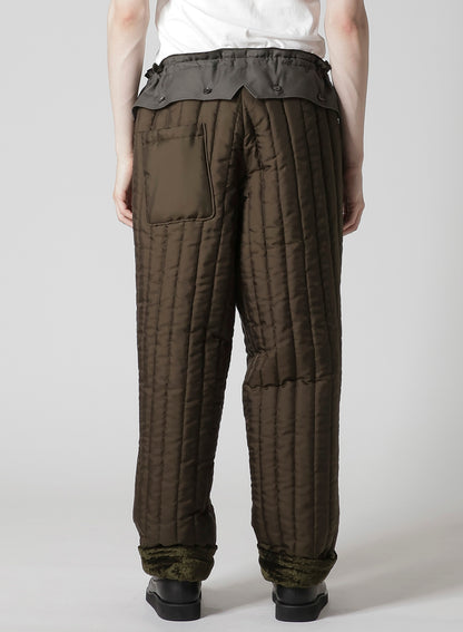 BELL KHAKI HEM STRING PANTS WITH LINER