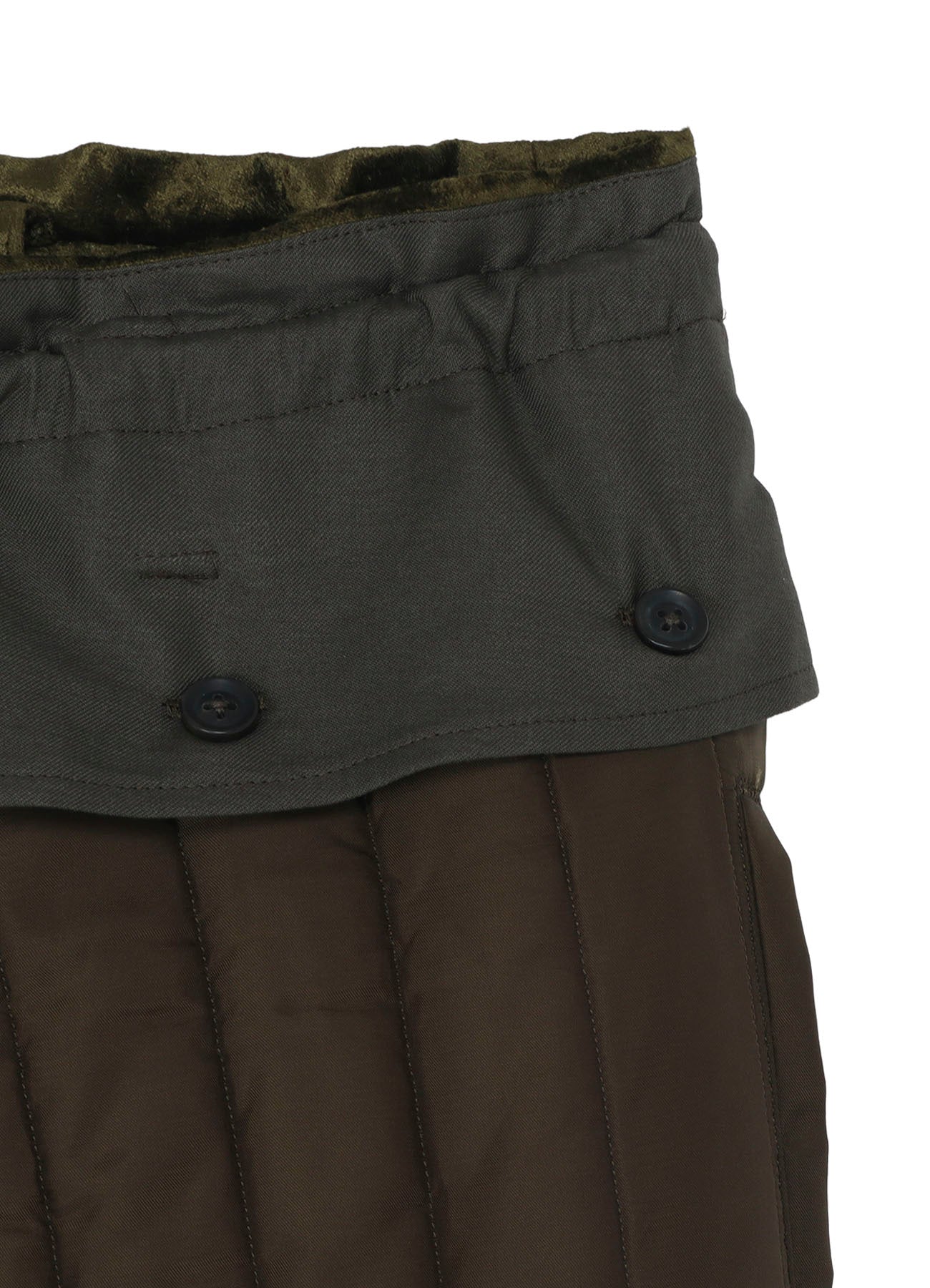 BELL KHAKI HEM STRING PANTS WITH LINER