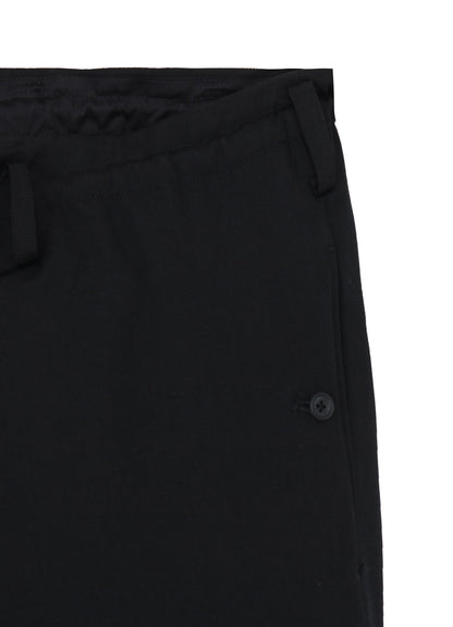 WOOL GABARDINE HEM STRING PANTS WITH NYLON LINER
