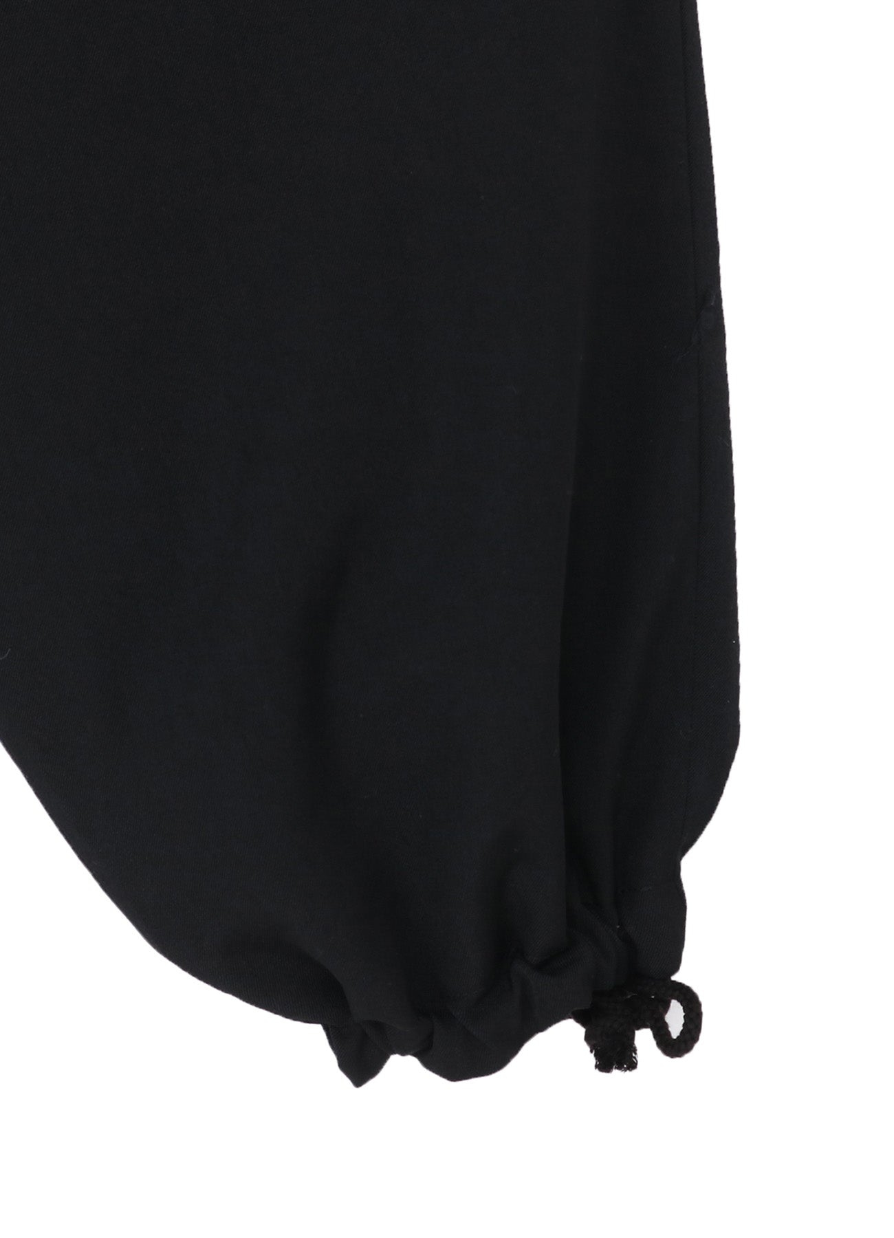 WOOL GABARDINE HEM STRING PANTS WITH NYLON LINER