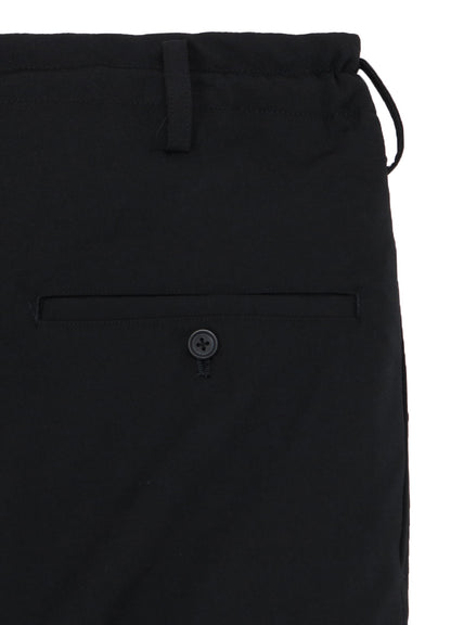 WOOL GABARDINE HEM STRING PANTS WITH NYLON LINER