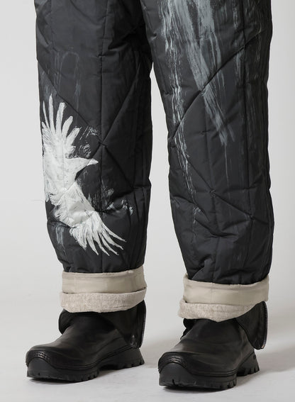 RAW LINEN VELVET ONE SIDE POCKET PANTS WITH LINER