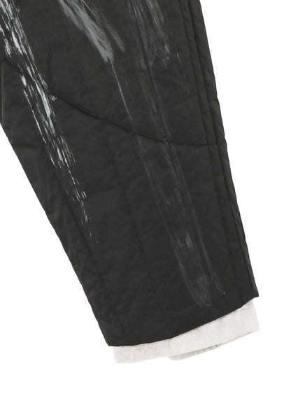 RAW LINEN VELVET ONE SIDE POCKET PANTS WITH LINER