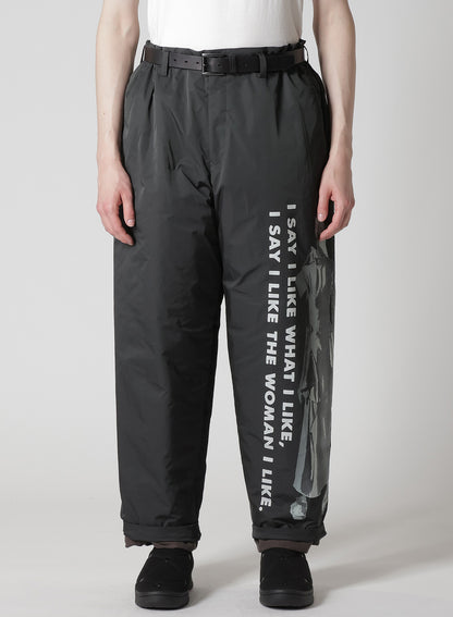 WOMAN PRINTED SIDE POCKET PANTS WITH LINER