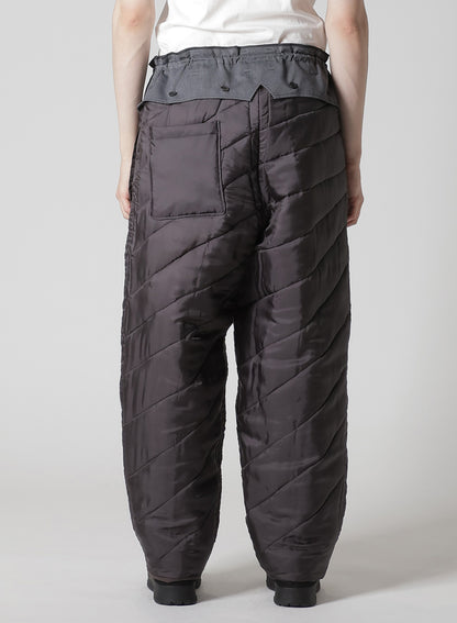 WOMAN PRINTED SIDE POCKET PANTS WITH LINER