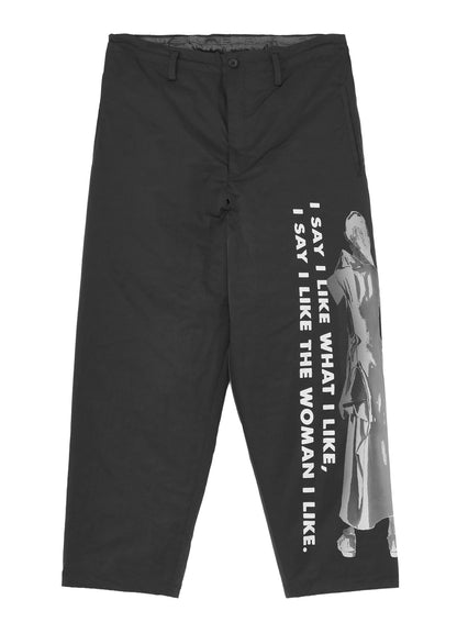 WOMAN PRINTED SIDE POCKET PANTS WITH LINER