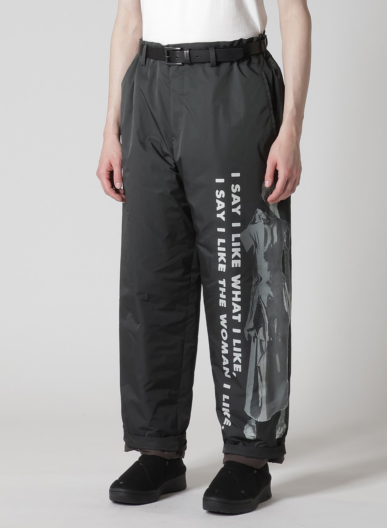 WOMAN PRINTED SIDE POCKET PANTS WITH LINER