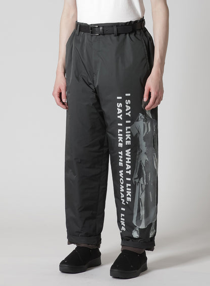 WOMAN PRINTED SIDE POCKET PANTS WITH LINER