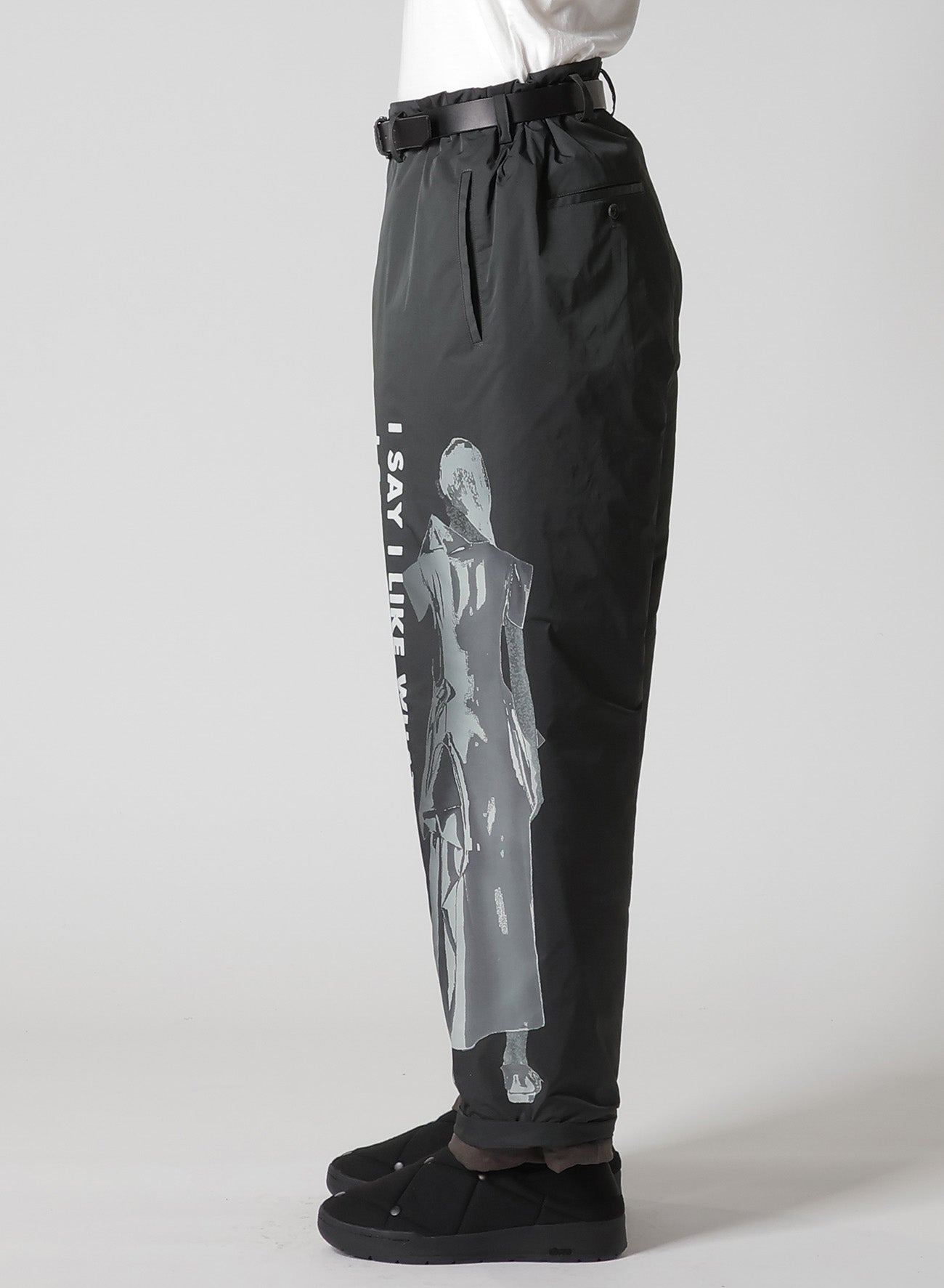 WOMAN PRINTED SIDE POCKET PANTS WITH LINER