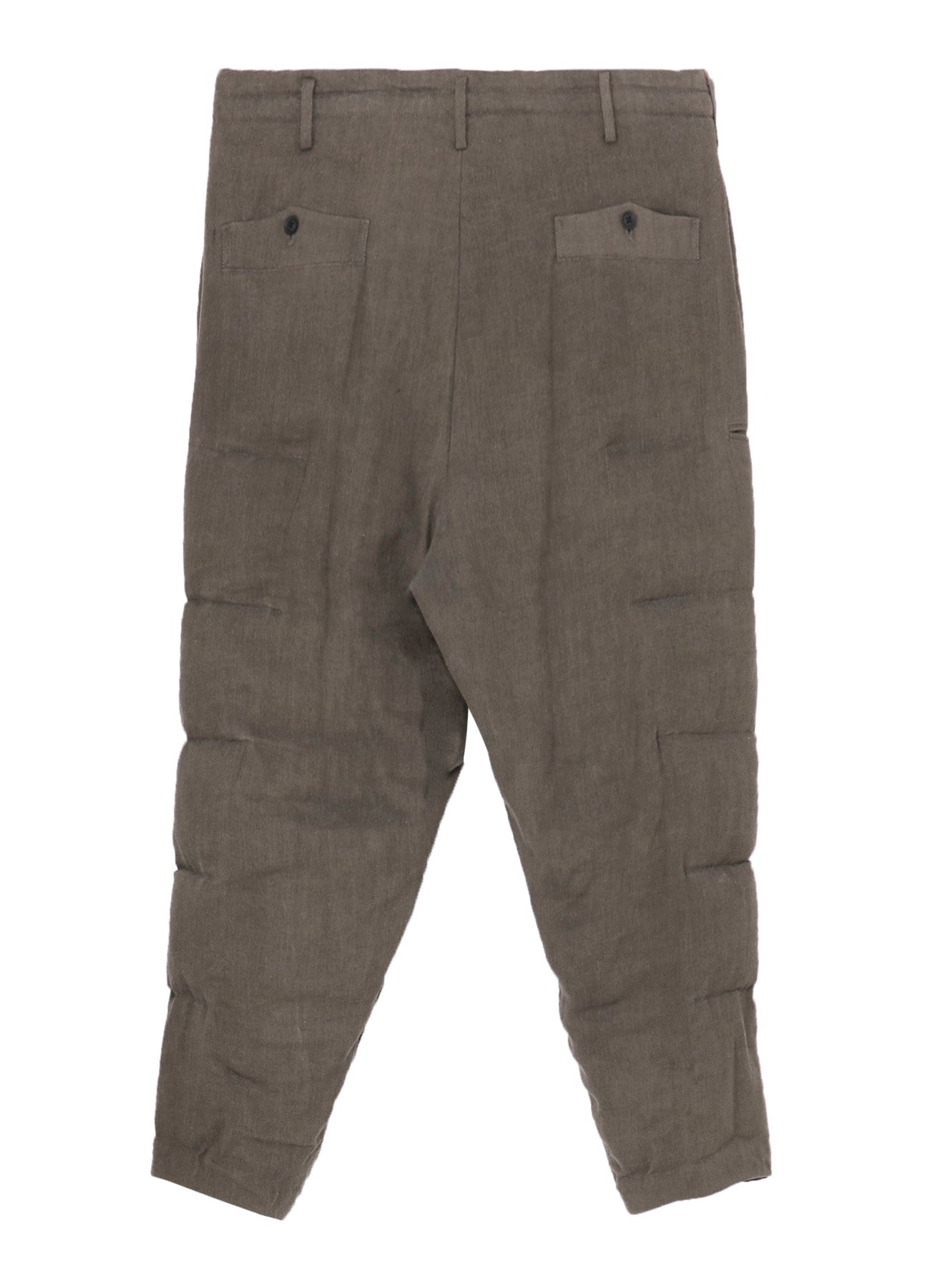 SILK LINEN INKED KNEE TAB PADDED PANTS