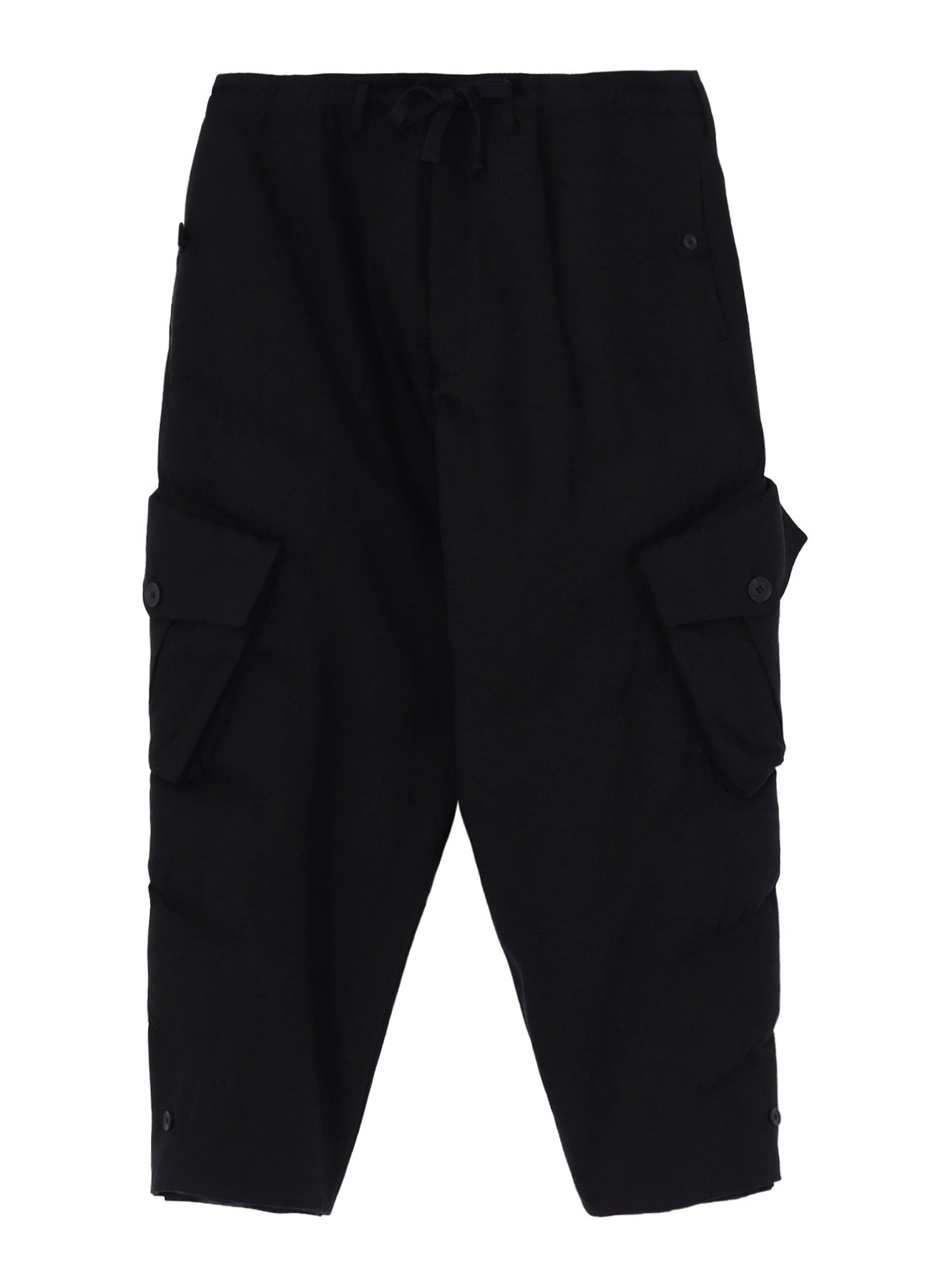 SILK DENIM POCKET DETAIL PADDED PANTS