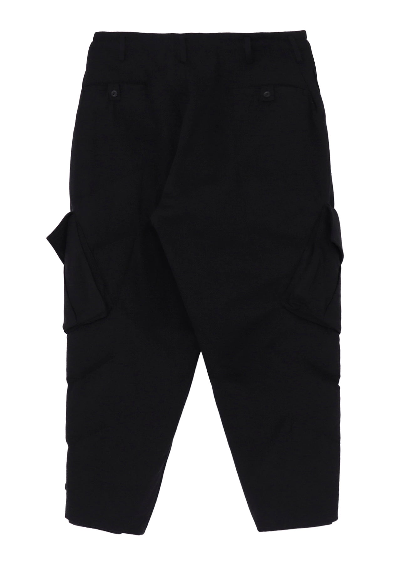 SILK DENIM POCKET DETAIL PADDED PANTS