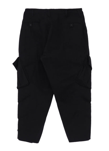 SILK DENIM POCKET DETAIL PADDED PANTS