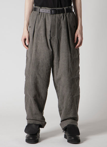 COTTON LINEN SHEETING  HORIZONTAL PADDED PANTS