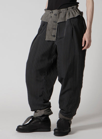 COTTON LINEN SHEETING  HORIZONTAL PADDED PANTS