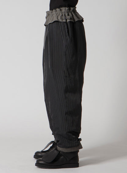 COTTON LINEN SHEETING  HORIZONTAL PADDED PANTS