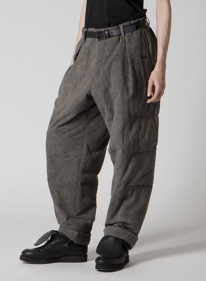 COTTON LINEN SHEETING  HORIZONTAL PADDED PANTS