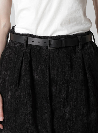 LINEN VELVET HORIZONTAL PADDED PANTS