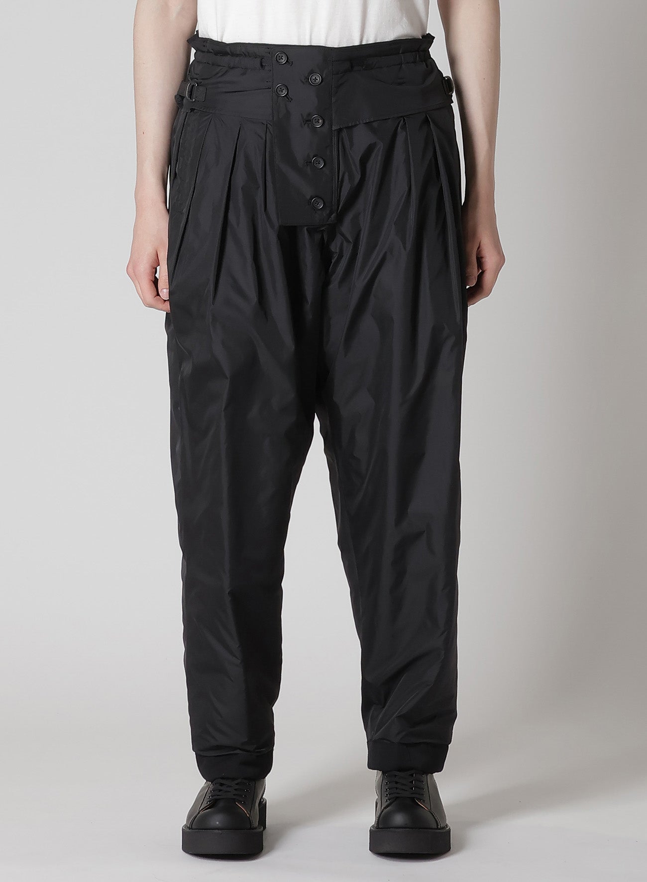 WOOL GABARDINE OUTER POCKET PANTS