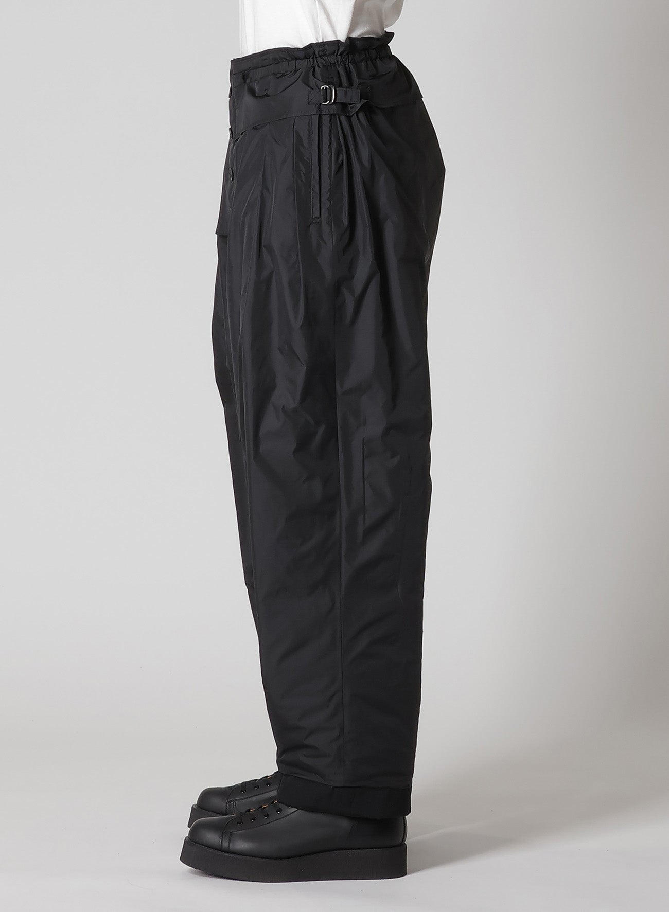 WOOL GABARDINE OUTER POCKET PANTS