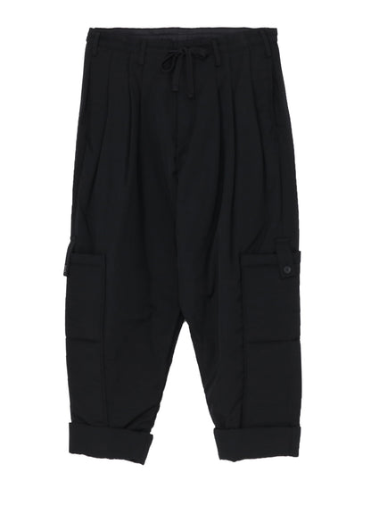 WOOL GABARDINE OUTER POCKET PANTS