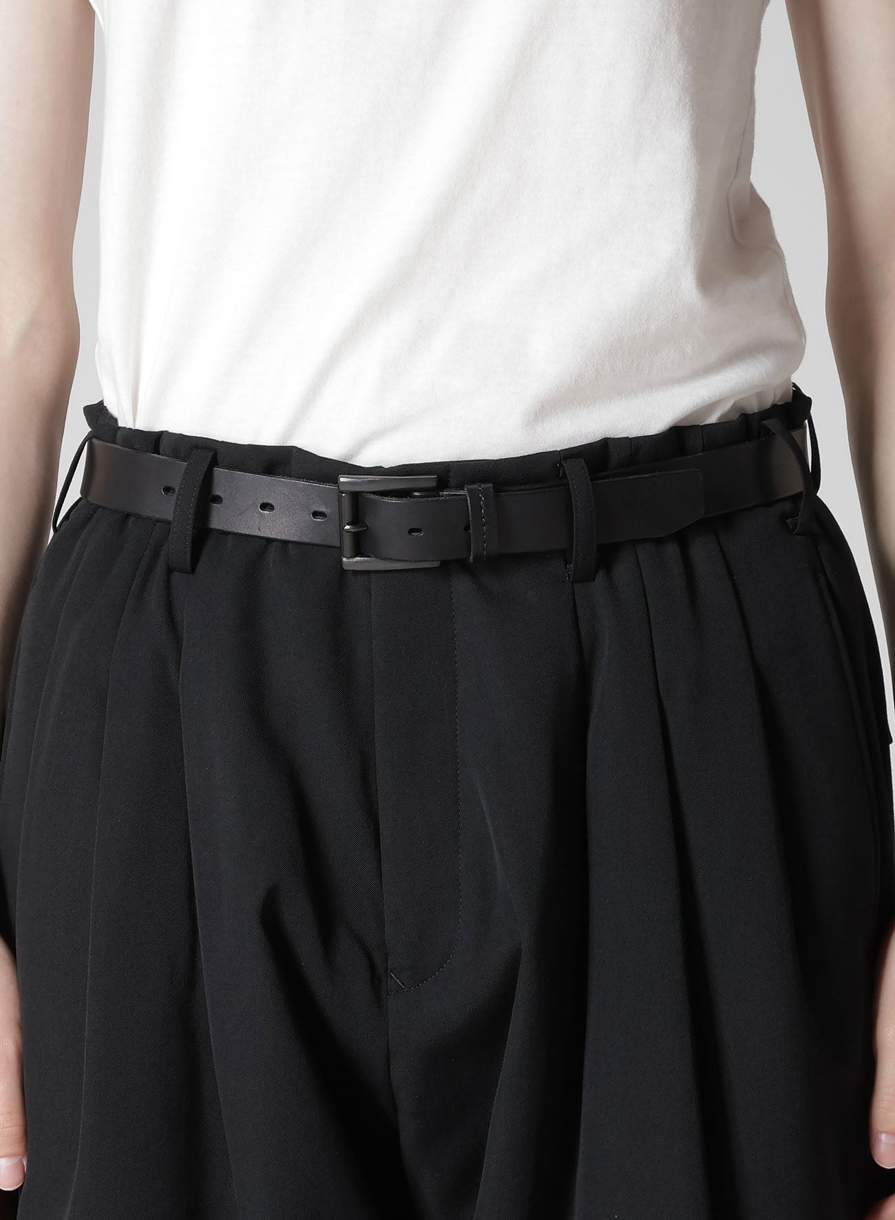 WOOL GABARDINE OUTER POCKET PANTS