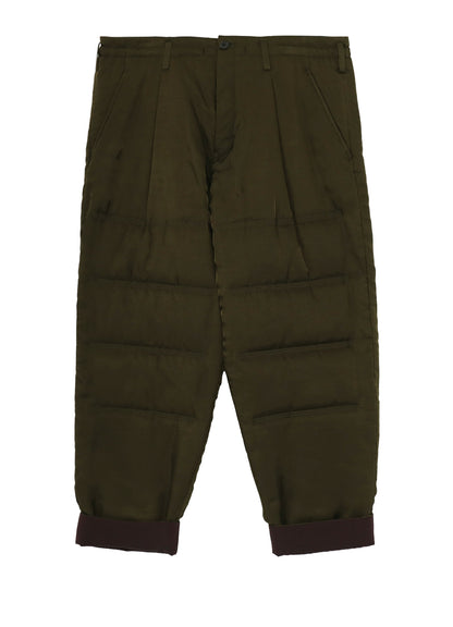 KHAKI CU TWILL TUCK PADDED PANTS