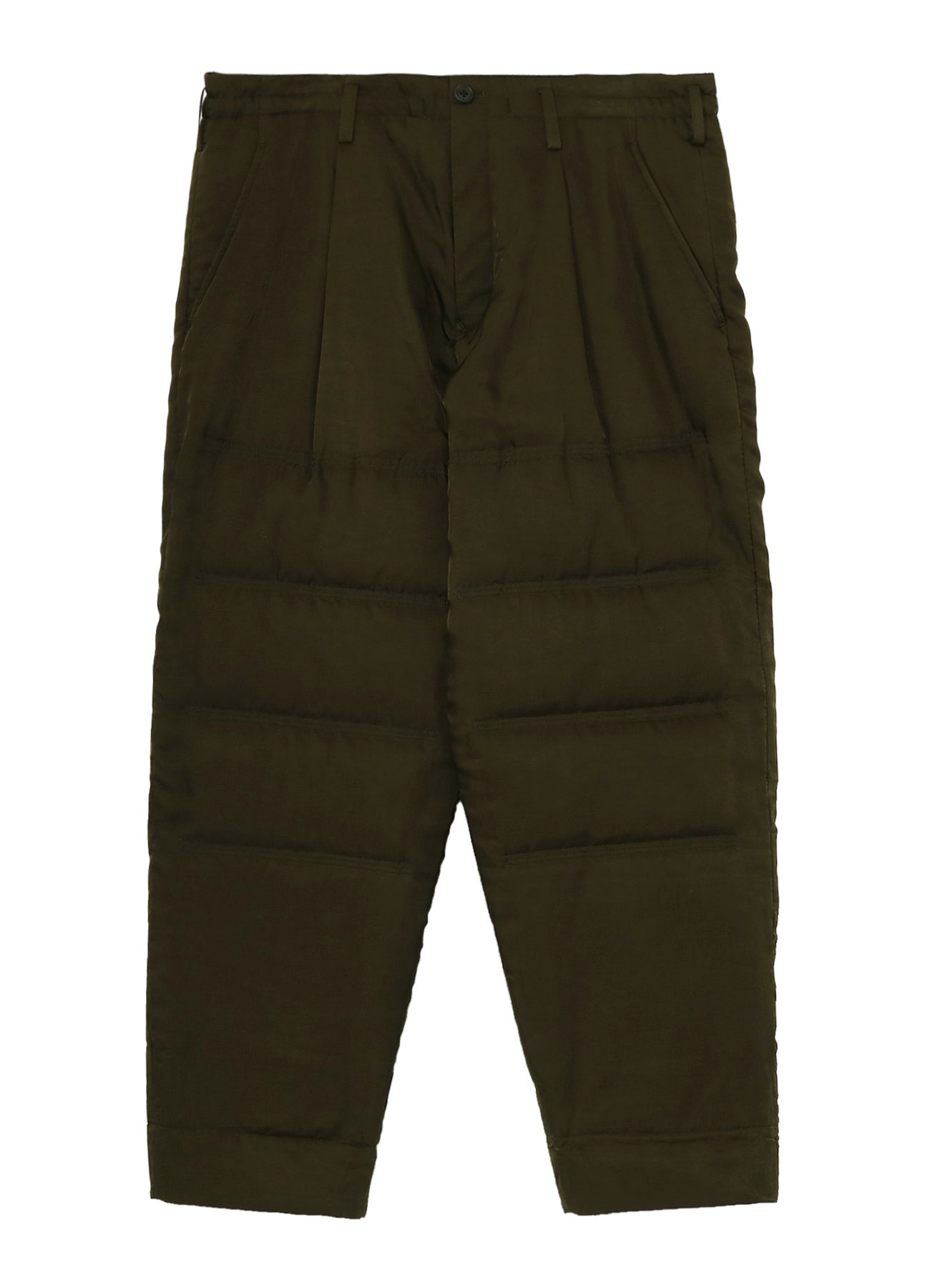 KHAKI CU TWILL TUCK PADDED PANTS