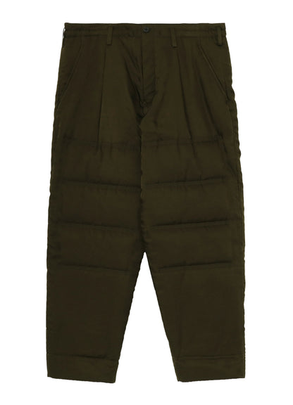 KHAKI CU TWILL TUCK PADDED PANTS