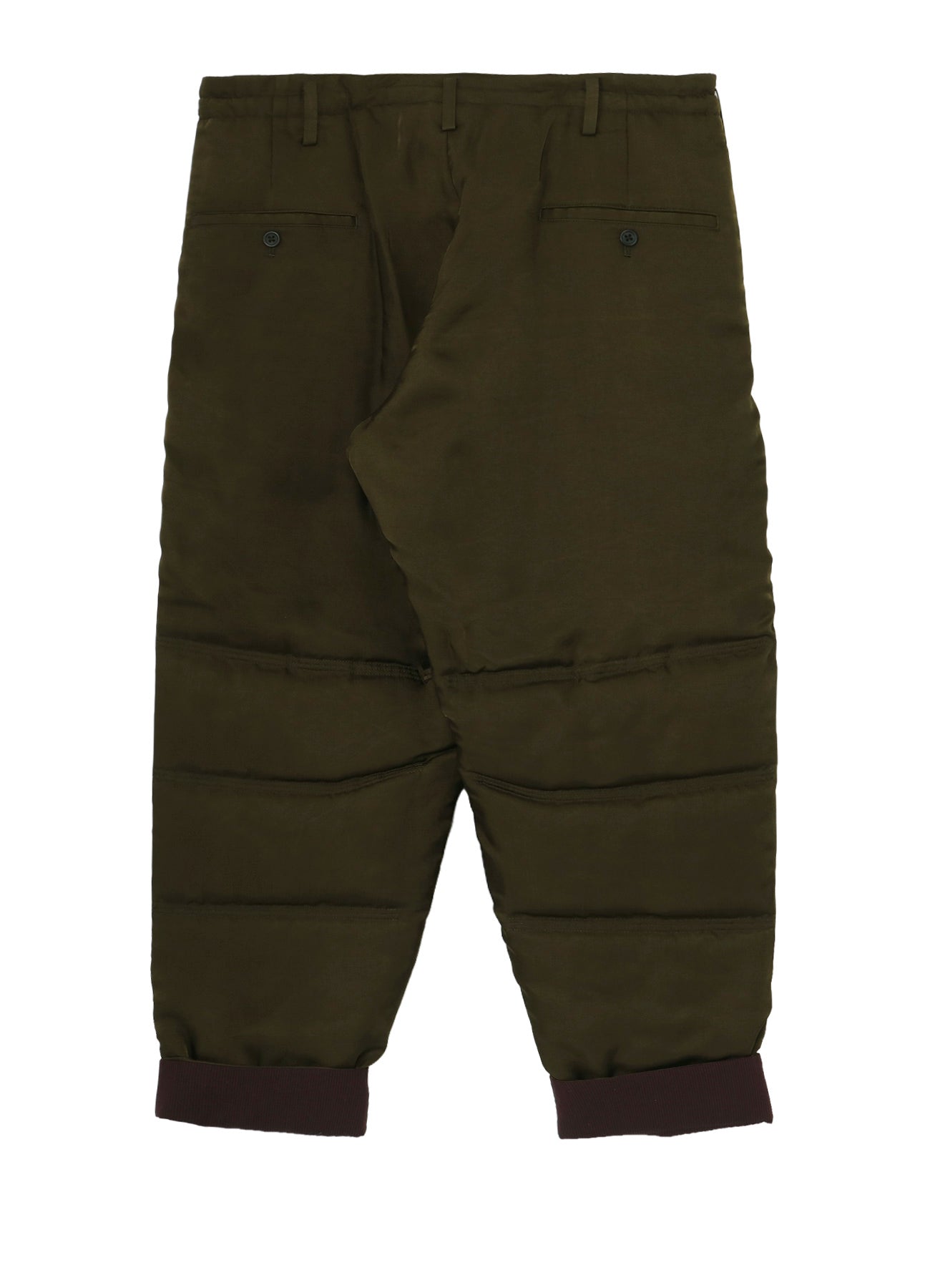 KHAKI CU TWILL TUCK PADDED PANTS